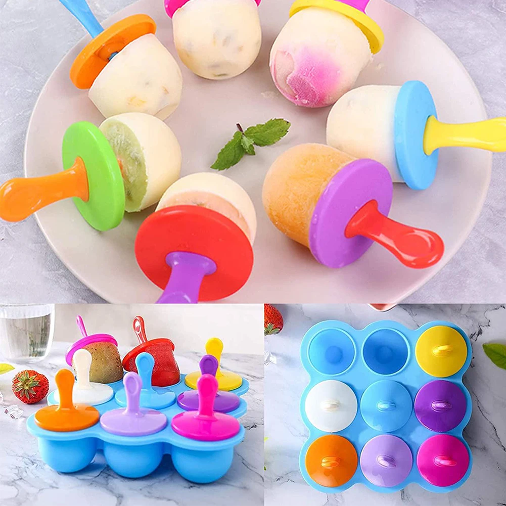 9 отверстий мороженое лед Портативный формы силиконовая форма для льда
