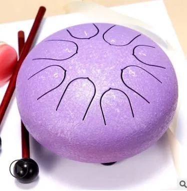 

Tongue Drum 6 Inch Steel Tongue Drum Set 8 Tune Hand Pan Drum Pad Tank Sticks Carrying Bag Percussion Instruments Accessories