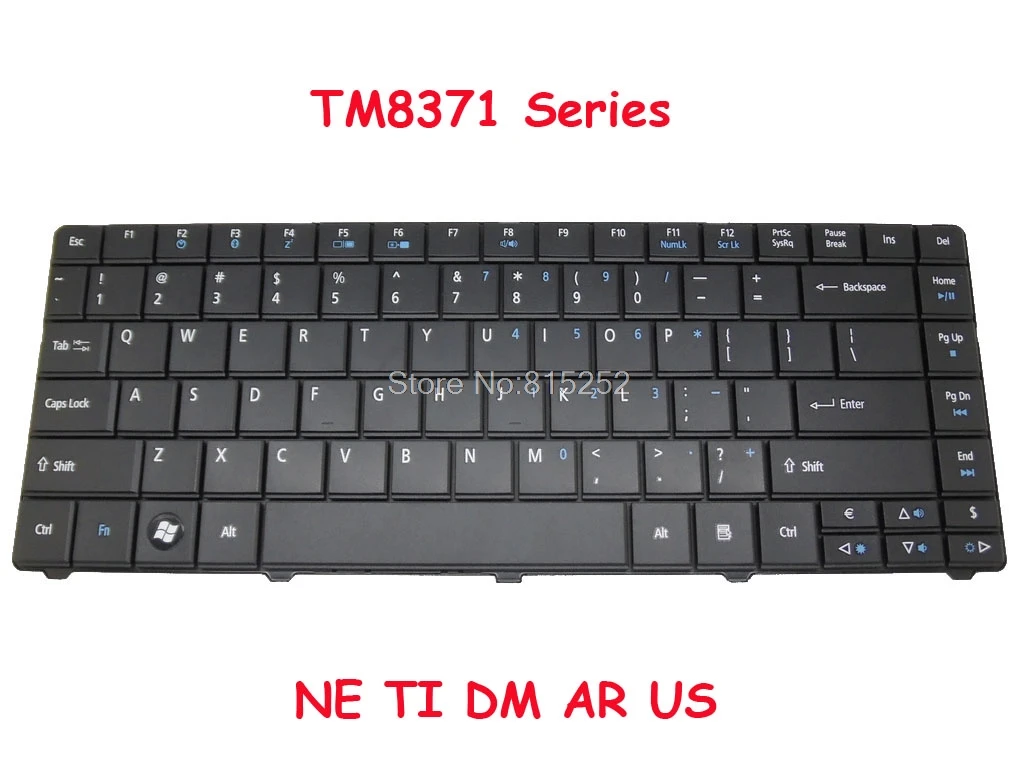 Клавиатура для Acer TM8371 8371G TM8471 8471G TM8341 английская американская Арабская AR