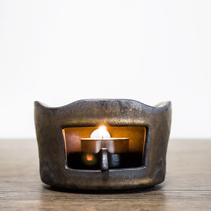 Японская грубая керамическая чайная плита керамические подсвечники кунг фу