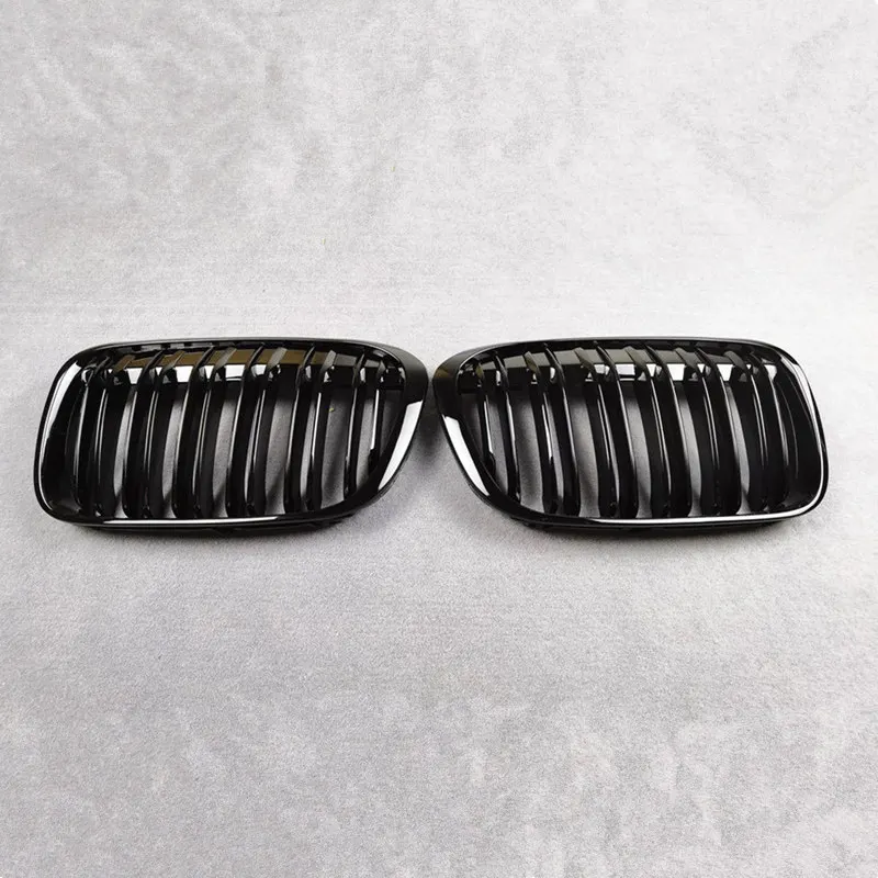 F48 Glossy Black Front Grille Kidney Grill Grills For BMW X1 F49 2016-2019 ABS Material 2-Slat Mesh Grilles Car Styling images - 6
