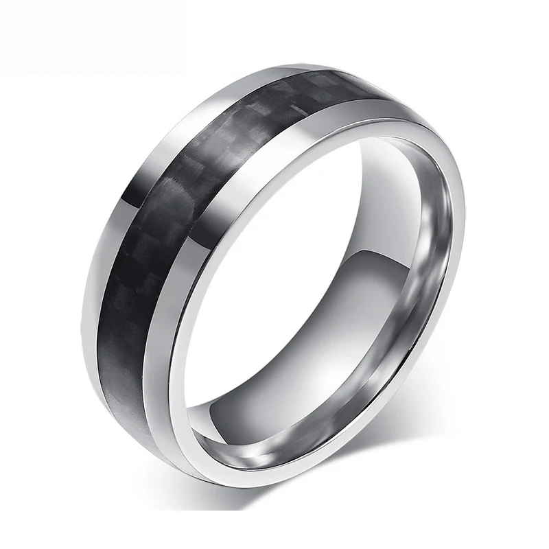 

Wholesale Top Grade Titanium Steel Male Rings Accessories Jewel Finger Ring Fashion Jewelry Party Gifts Men