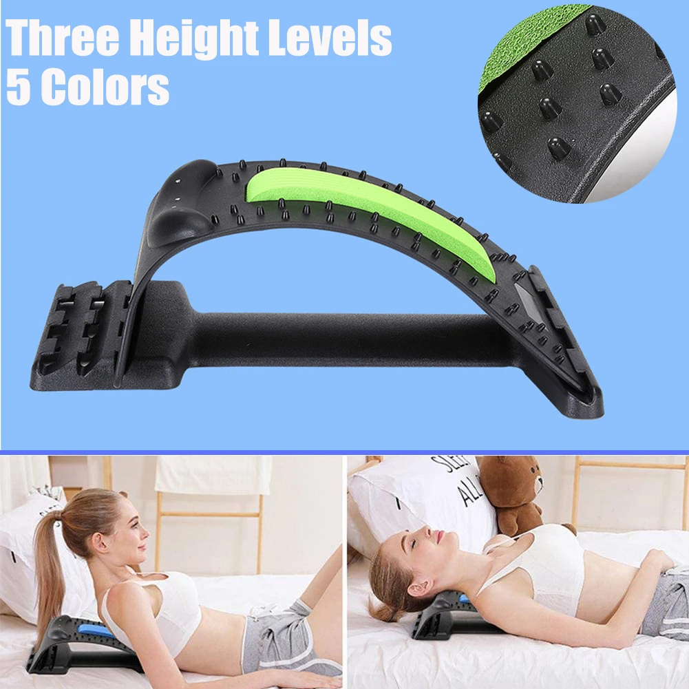 

Neck Stretcher Yoga Accessories For Pain Relief Neck Shoulder Relaxer Traction Device With Massage Points Adjustable Height