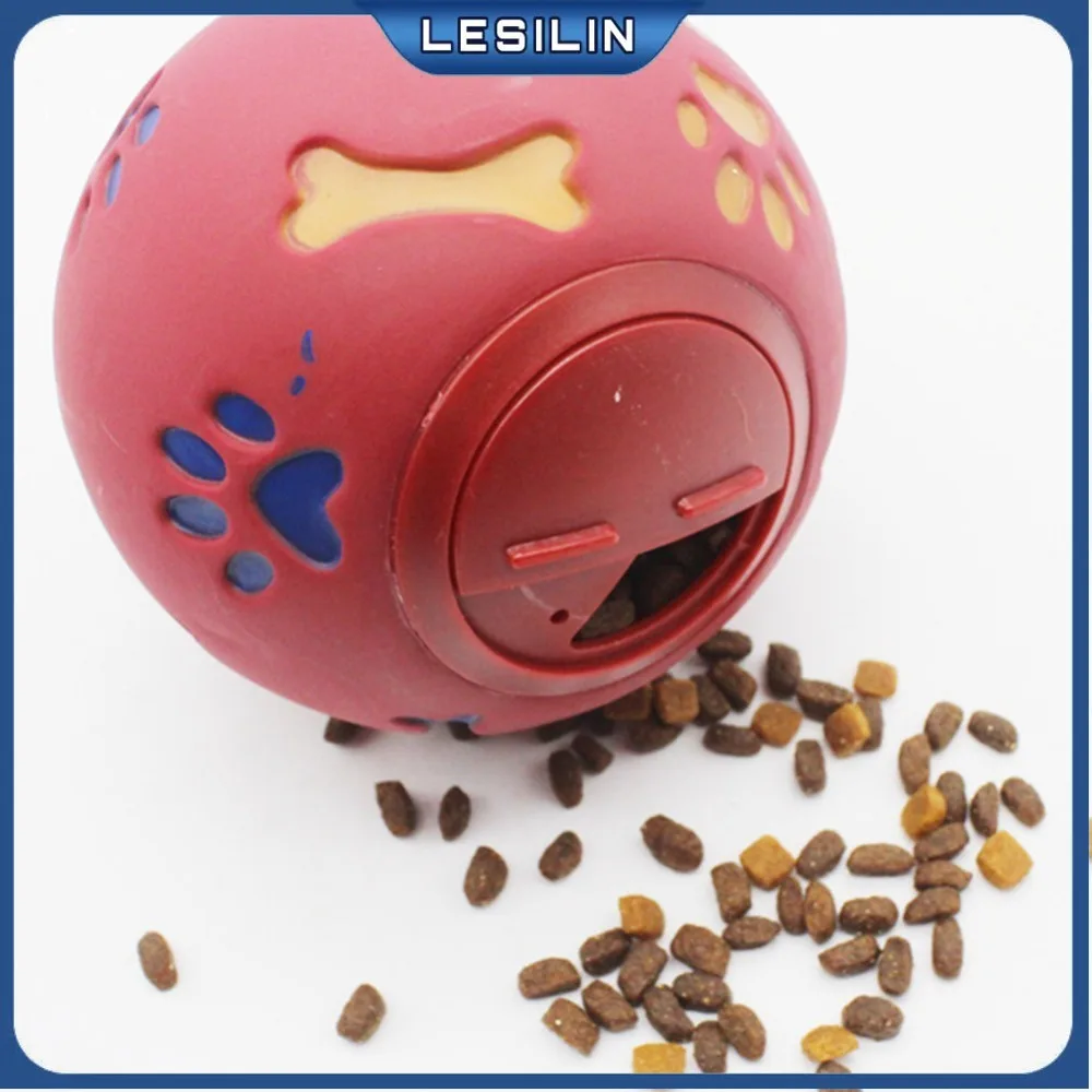 

Игрушка для домашних животных, 7,5/11 см, для маленьких и больших собак, из чистого натурального каучука, мяч для утечки еды, интерактивный мяч ...