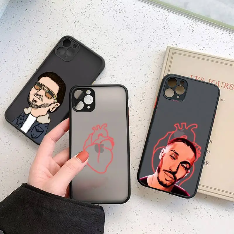 

PNL QLF Rapper singer Phone Case For iPhone 12 11 Mini Pro XR XS Max 7 8 Plus X Matte transparent cover