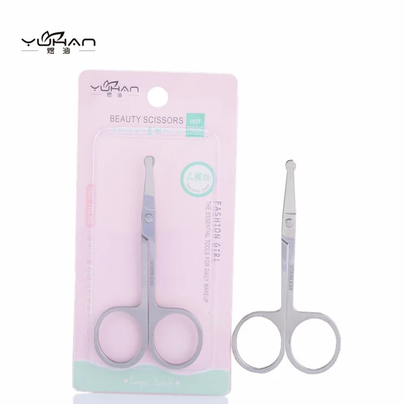 

Rounded Nose Hair Trimmer Safety Scissors Multi Purpose Scissor with Round Tip for Facial Hair Eyebrow Beard Mustache Trimming