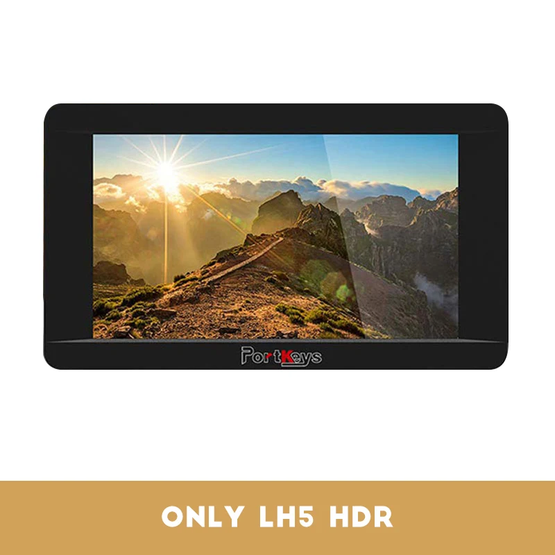 Portkeys LH5 HDR 1500nit сенсорный экран монитор 5 дюймов камера монитор 4K HLG, 3D LUT сигнал, сенсорная Удаленная камера - Цвет: LH5 DHR