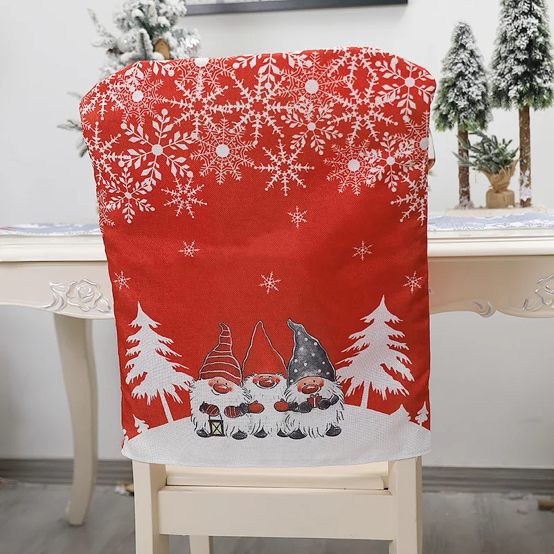 

2021 Santa Hat Chair Covers Christmas Decor Dinner Chair Xmas Cap Sets Dinner Table Hat Chair Back Covers For Home Decorations
