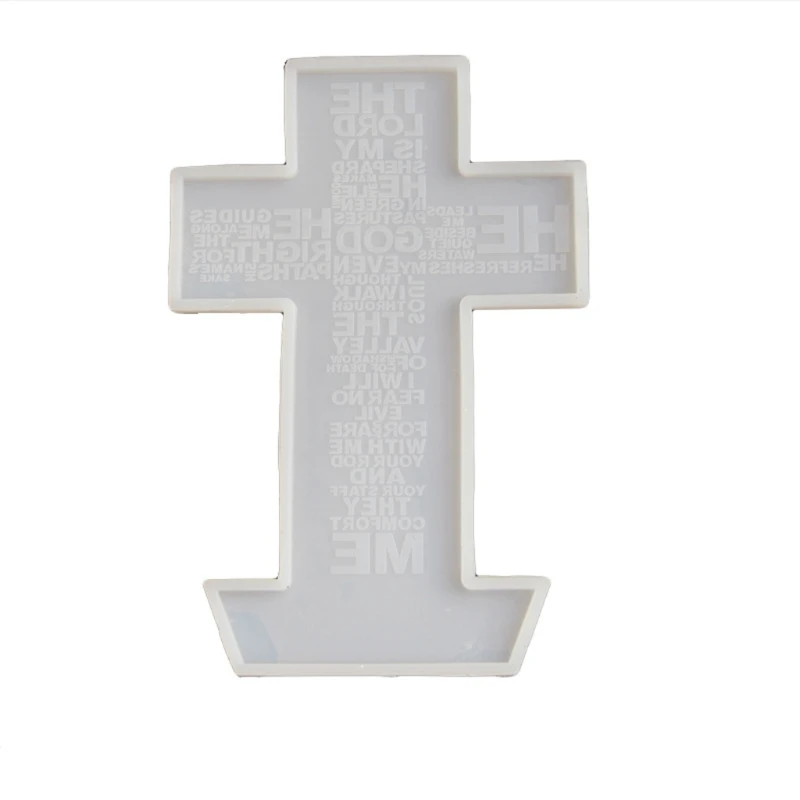 

Cross Wooden Lamp Base Ornamnets Resin Mold Crystal Glass Decor Silicone Mould A5KE