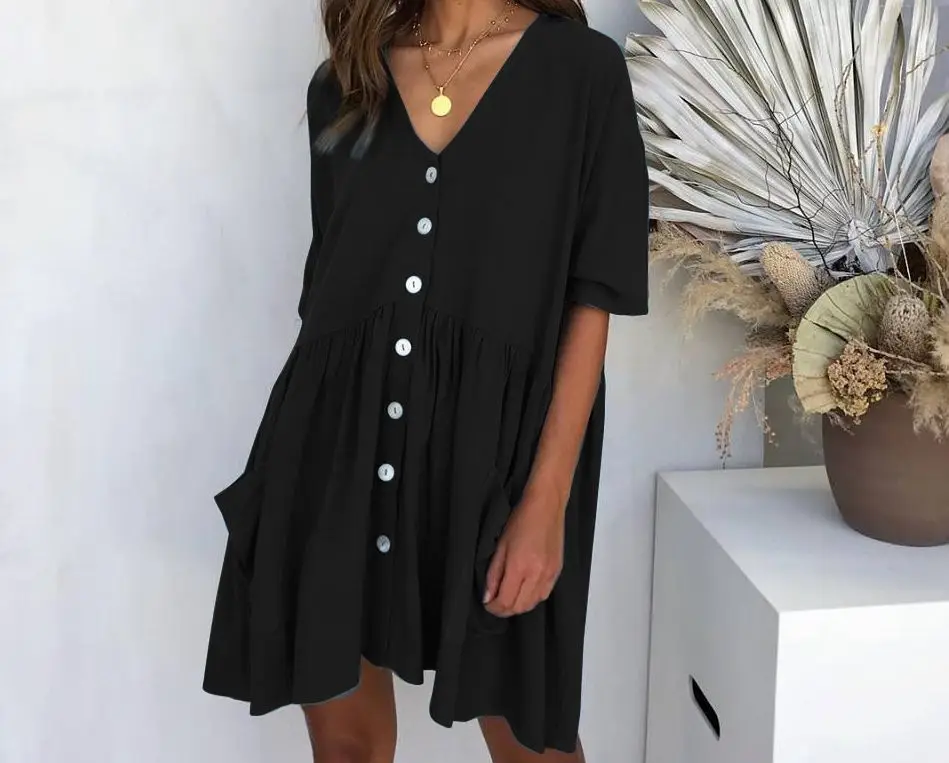 Летнее платье с коротким рукавом повседневное свободное одежда для беременных