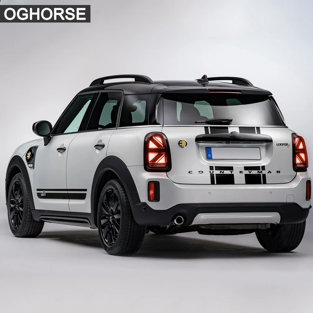 Наклейка на капот автомобиля задний багажник боковые полосы наклейка юбку для MINI