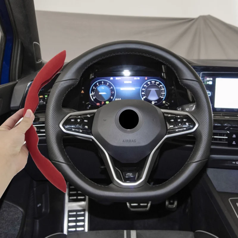 

Аксессуары для VW Golf 6 7 8 MK6 MK7 MK8 2020 Новинка 2021 2 шт. роскошный нескользящий чехол на руль