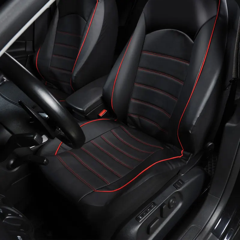 Кожаные чехлы на сиденья автомобиля защита для салона chevrolet spin aveo t250 t300 chery a3 a5 cowin