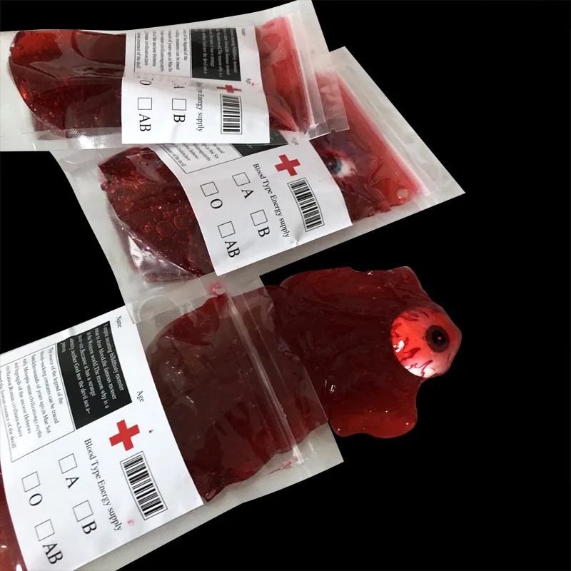 Хеллоуин кровяные глаза слизь кристалл Грязь пластилин Жевательная Полимерная