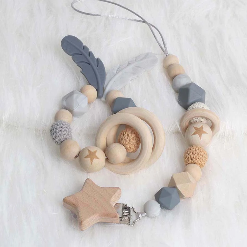 Детская Соска пустышка с цепочкой детская игрушка для прорезывания зубов