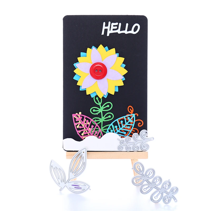 Металлические штампы Kokorosa в виде листьев Новинка 2019 для изготовления открыток