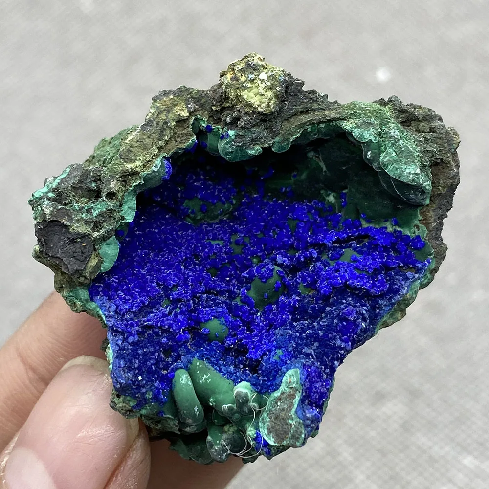 

Natural azurite mineral cristal espÃ©cime da provÃ­ncia de anhui, china H40#