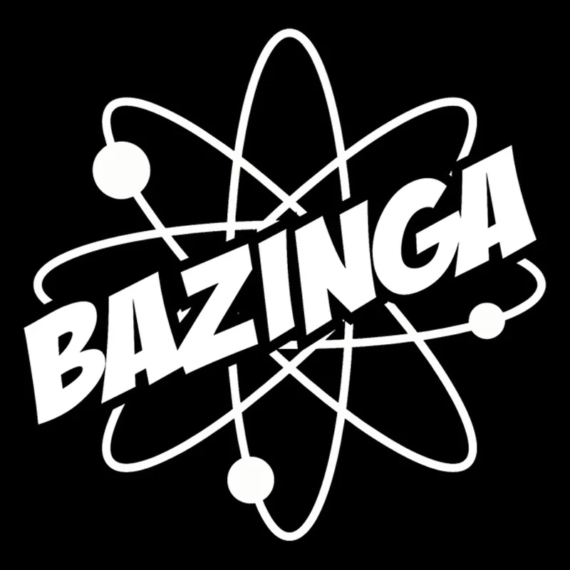 

Bazinga Science Atom Creative PVC Sticker Fashion Car Shape Decal ZWW-2727, 16.2cm * 16cm