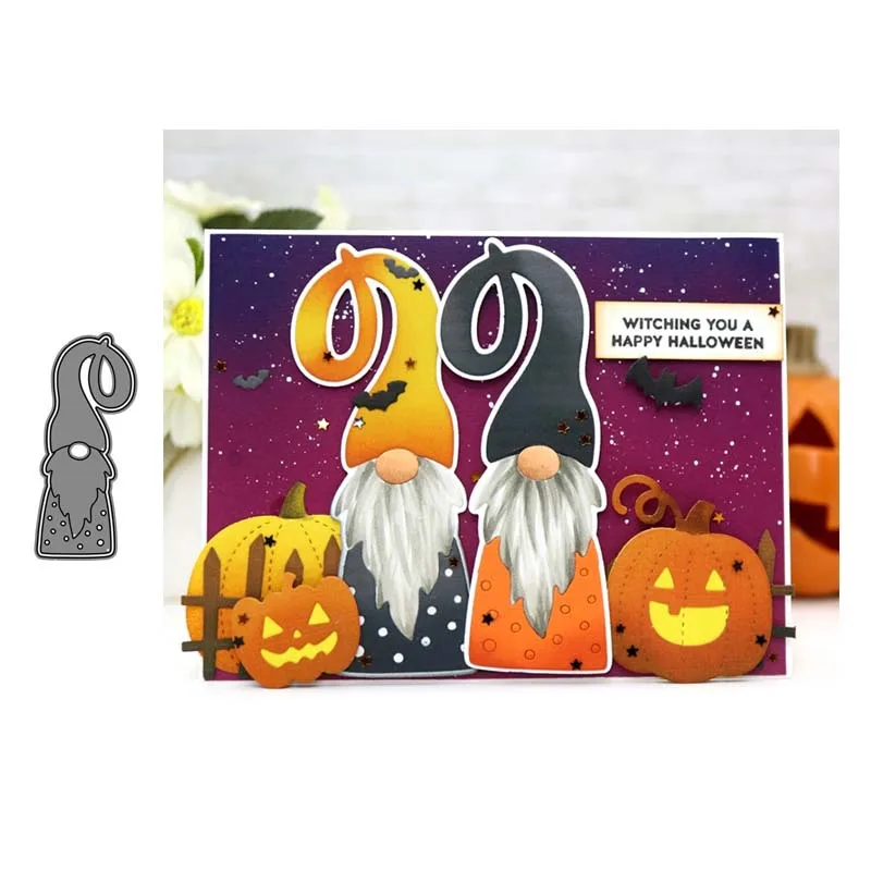

New Design Craft Santa Metal Cutting Dies Gnome Santa Claus Decor Scrapbook Album Paper Card Craft Embossing Die Cuts