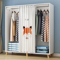 simple wardrobe household bedroom doorless wardrobe simple modern small family rental room storage cabinet storage cabinet
