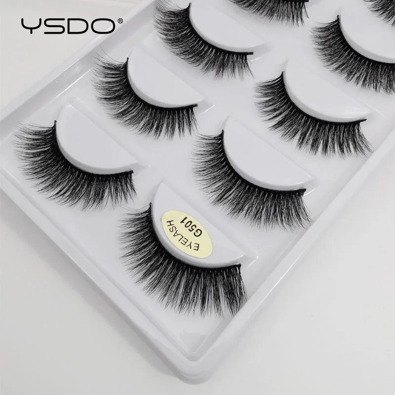 YSDO 5 пар ресниц 3d норковые ресницы макияж накладные естественные длинные