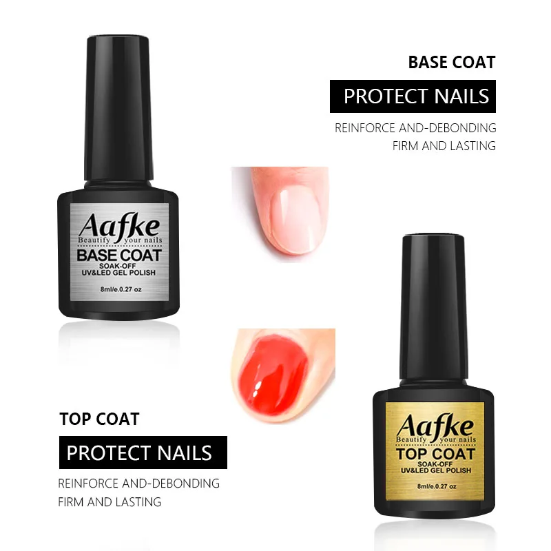 30ml Nail Gel UV/LED No Wipe Super Bright Tempered Glass Top Coat Base Fast Air Dry Primer Lasting Matte ZJJ3098 | Красота и здоровье