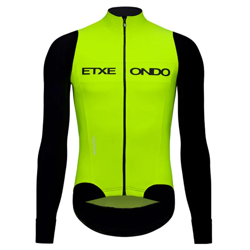 Maillot Испания pro team зима Велосипеды Длинные рукава Джерси термо флисовый Топ Для мужчин mtb велосипеда для верховой езды pro велосипедная форма