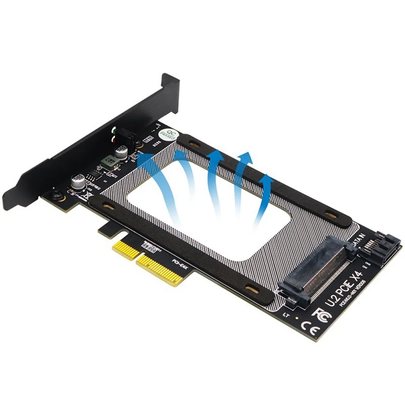 Карта адаптера U.2 к PCI-E 4X PCI E 3 0 SFF-8639 Riser PCIe SSD Card для 2 5 дюймового NVME U2 | Компьютеры и