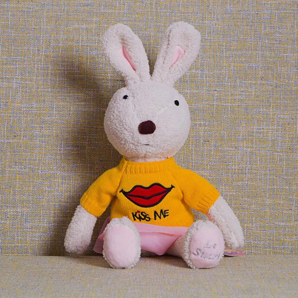 

Children Plush Stuffed Toy Birthday Gift Girl Love Sweater Rabbit