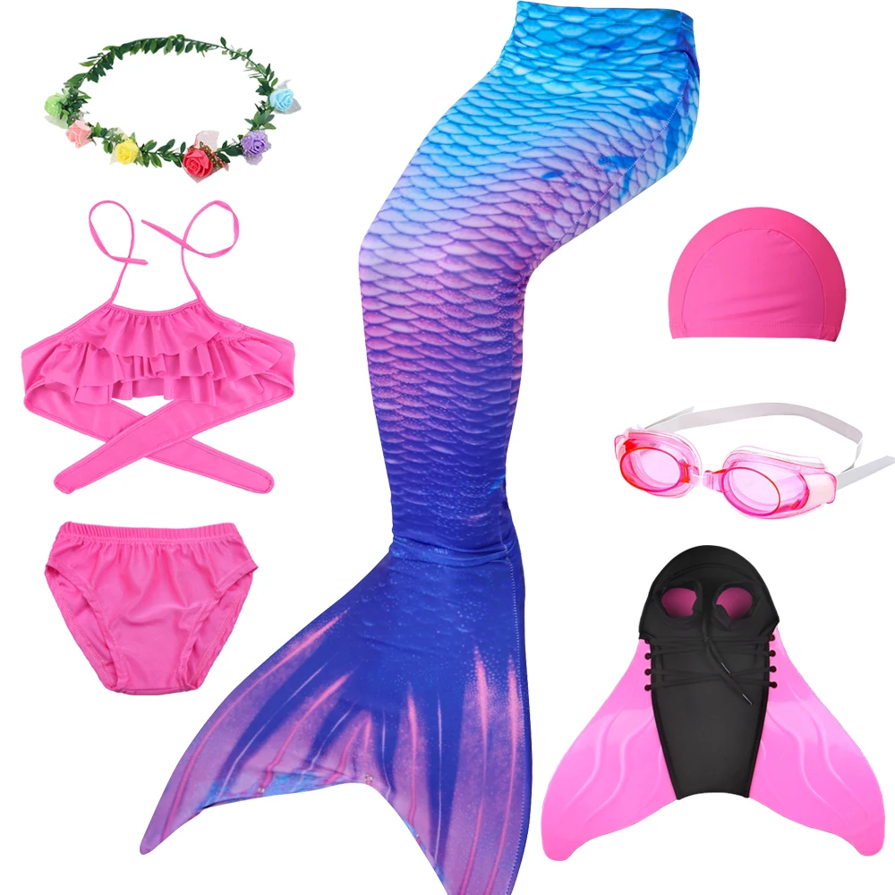 mermaid costumes kids swimsuit bikini flipper mermaid tails swimsuit mermaid shorts top for swimming mermaid tail costumes free global shipping
