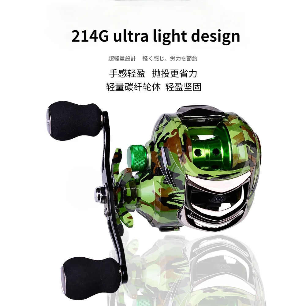 

High Quality Left/Right Hand Baitcasting Fishing Reel 7.2:1 Bait Casting Fishing Wheel with Magnetic Brake Carp Carretilha Pesca