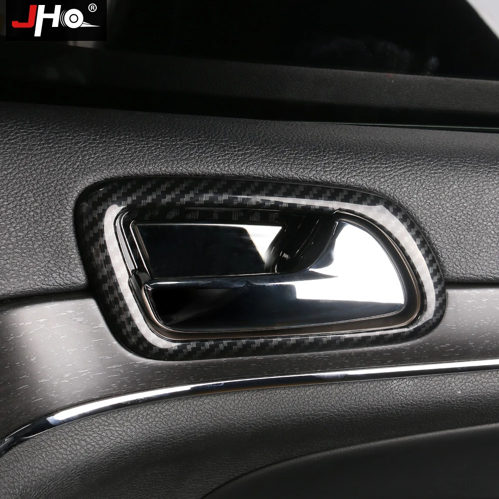 JHO ABS Хромированная внутренняя дверная чаша ручка Накладка для- Jeep Grand Cherokee Аксессуары для стайлинга автомобилей