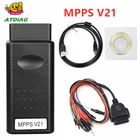 Новое поступление, MPPS V21 MAIN + TRICORE + MULTIBOOT с разрывным тросом, автомобильный инструмент MPPS V21 с бесплатной доставкой