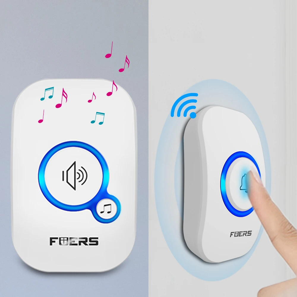 Fuers беспроводной дверной звонок смарт-колокольчики Добро пожаловать