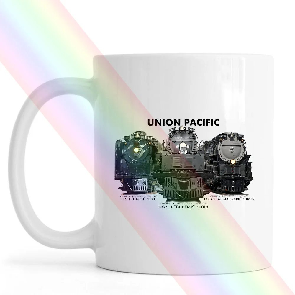 Union Pacific Big Steam Boy 4014 3985 And 844 Train Mug Cups | Дом и сад