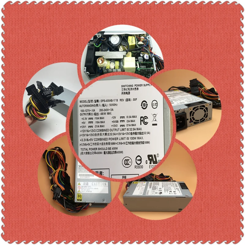Новый оригинальный блок питания для Delta 80Plus Gold ITX NAS 1U -12 В K39 M41 Номинальный 400 Вт