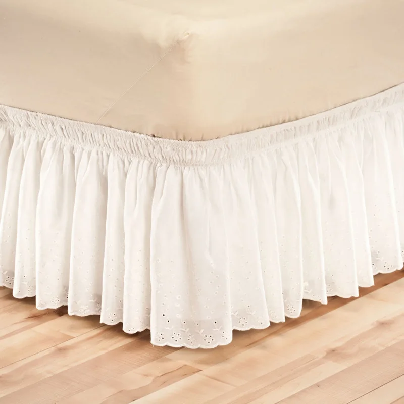 Рубашка для кровати с вышивкой эластичная постельная юбка без поверхности 38 см