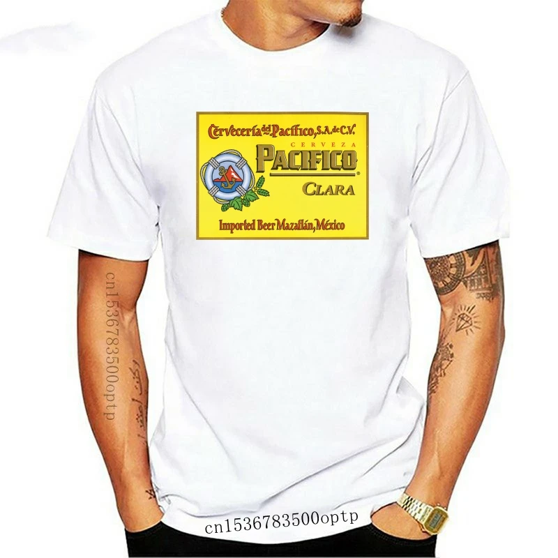 

Pacifico Beer White T-Shirt - Ships Fast! High Quality!
