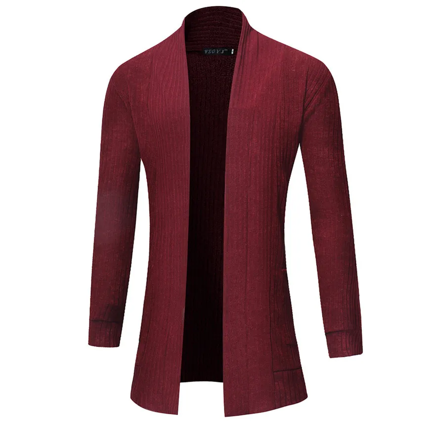 Man's Jackets And Coats Winter Brand Men's Fashion Solid Cardigan Sweater Sweatshirts Casual Slim Fit Jacket Coat Streetwear | Мужская