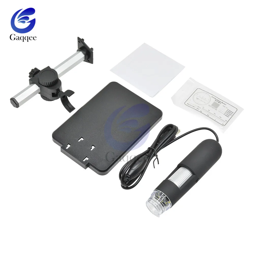 Цифровой микроскоп 50X/1000 USB 8 светодиодный эндоскоп 2 Мп с подъемной
