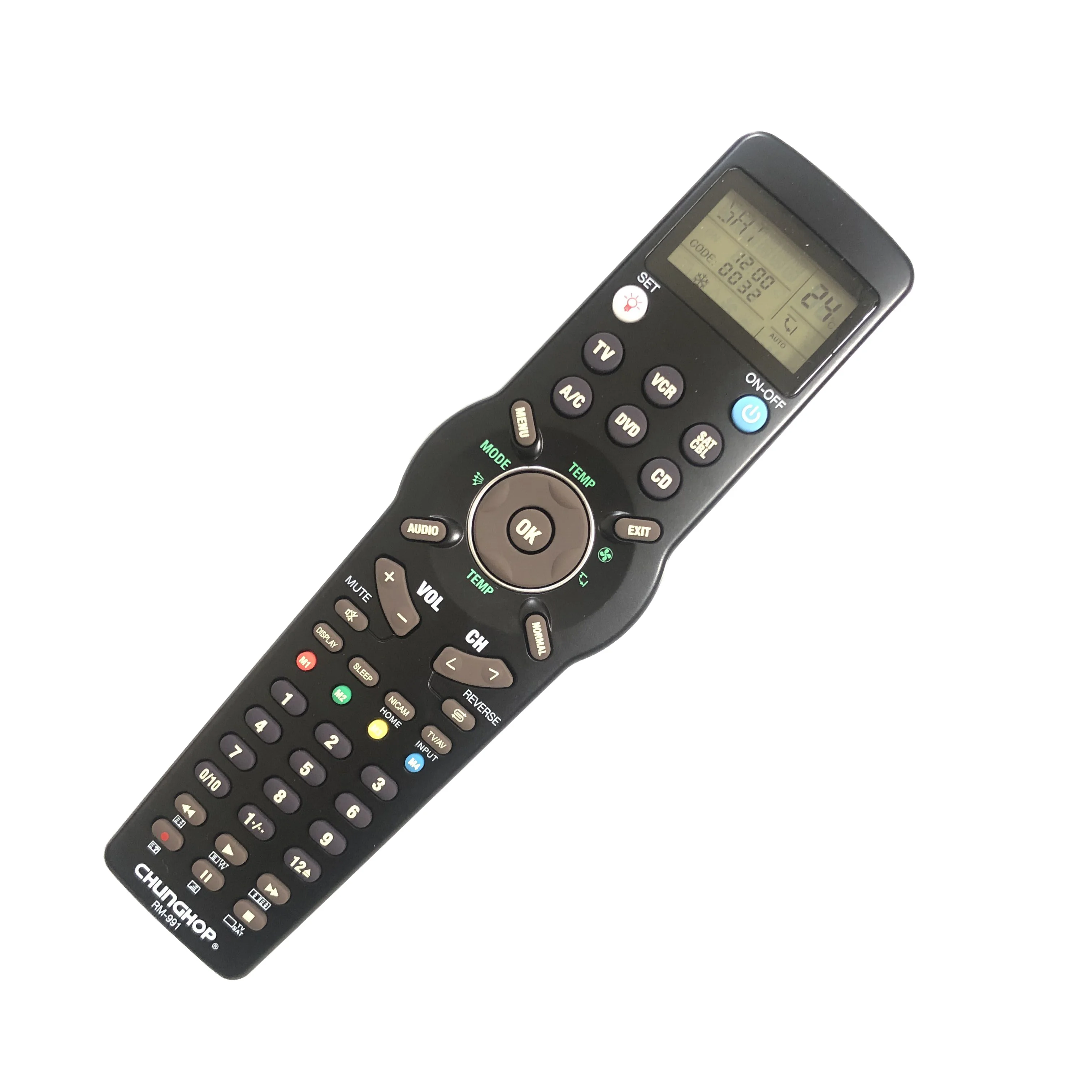 RM-991 для Chunghop TV/SAT/DVD/CBL/CD/AC/VCR универсальный пульт дистанционного управления 6 сетей