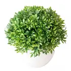 Искусственные зеленые растения, 1 шт., бонсай, маленькие деревья, горшочные растения, искусственные цветы, искусственные цветы, украшение для дома, декоративные растения ручной работы