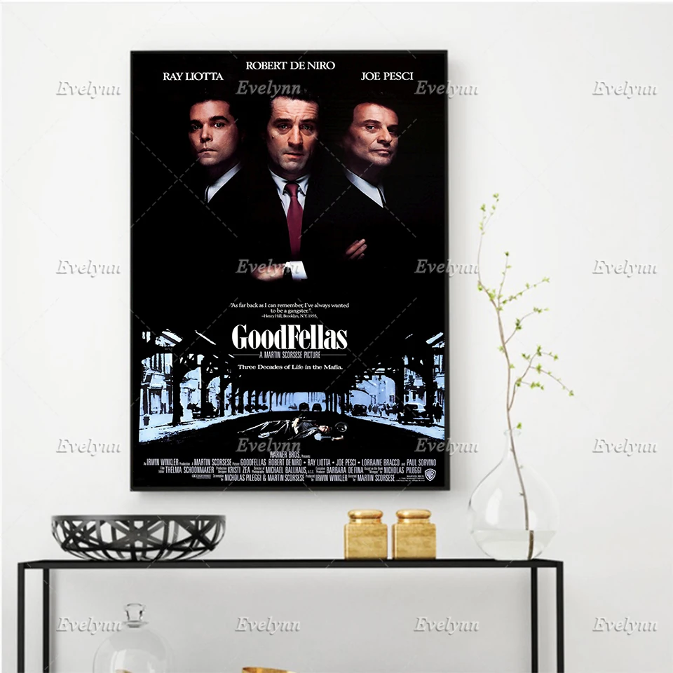 

Good Fellas Modern Movie Art Painting Posters And Prints On Canvas Wall Art Pictures for Living Room Home Decor Floating Frame