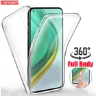 Полностью прозрачный силиконовый чехол для Xiaomi Redmi Note 9T 9S 9 8T 8 7 Pro 9A 9C NFC Mi 11 Note10 Lite Poco M3 F2 Pro, мягкий чехол из ТПУ, 360