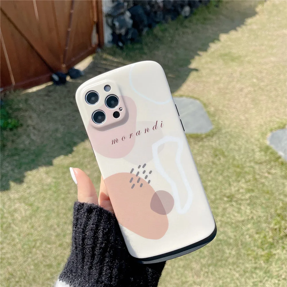 

Chic Artistic Geometry Phone Cases For iPhone 12 11 Pro Max XR X 8 7 Plus Soft Silicone Cover For iPhone 12 Mini XS Max SE 2020