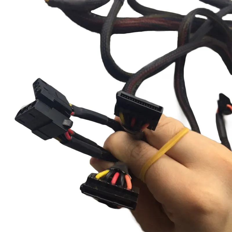 Блок питания для компьютера 600 Вт источник ЦП ПК 20 + 4 контактный 12 см вентиляторы