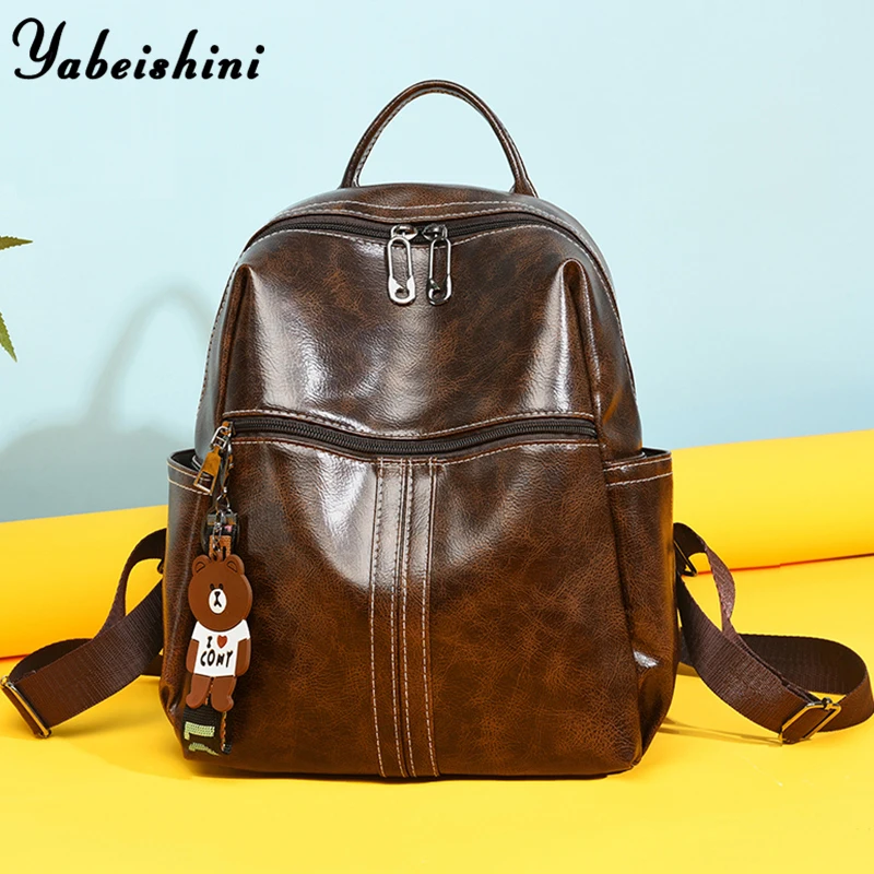 

Вместительные Модные женские рюкзаки 2021, женские рюкзаки для школы, повседневные сумки через плечо для девочек-подростков, дизайнерский рю...