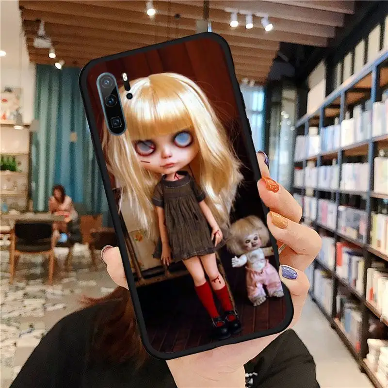 

Cartoon doll baby horror girl Phone Cases For Huawei honor Mate P 9 10 20 30 40 Pro 10i 7 8 a x Lite nova 5t Soft Cover Funda