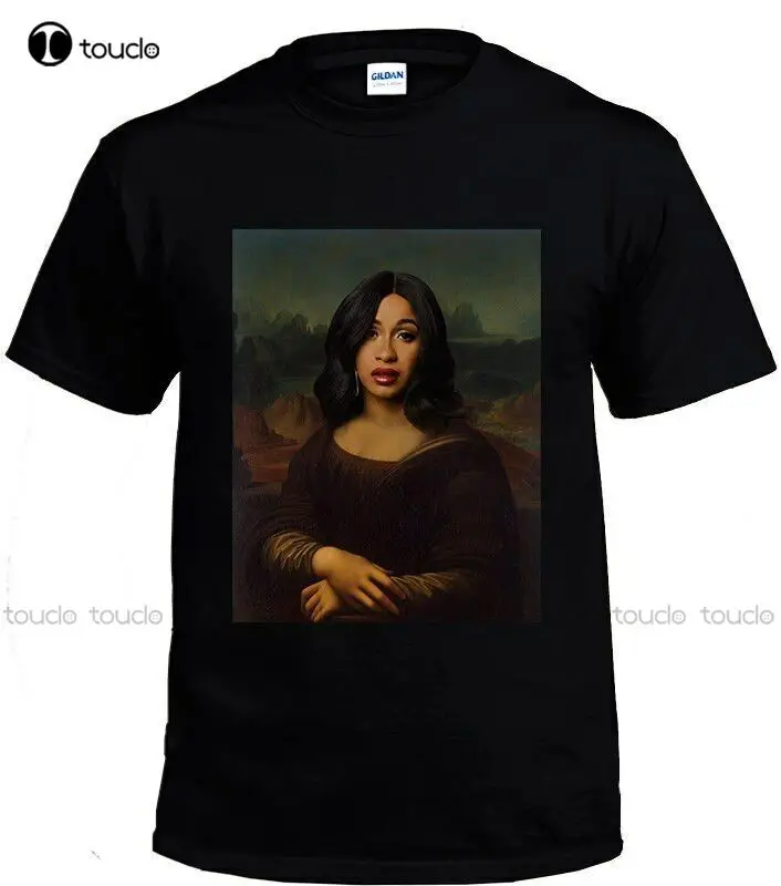 Cardi B Mona Lisa-camiseta negra divertida para hombre, camisa de natación con estampado de Hip Hop, bolsa de dinero, I Do Best Life