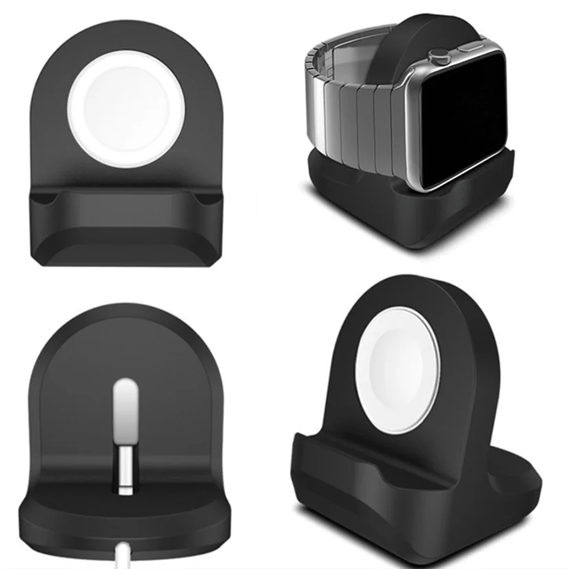 

Силиконовая Подставка для зарядки, док-станция для Apple Watch серии 1/2/2 42 мм 38 мм, зарядный кабель для iWatch, Прямая поставка